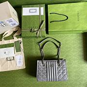 Gucci GG Mamon Small Tote Bag Gray 681483 - 2