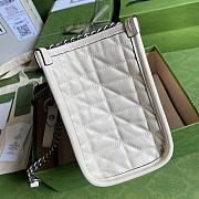 Gucci GG Mamon Small Tote Bag in White 681483 - 5