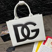 Dolce & Gabbana Beatrice leather tote bag white - 1