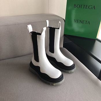 Bottega Veneta Boots in white/black