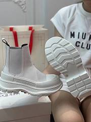 Alexander McQueen Boots Leather in White - 5