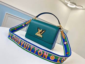 Louis Vuitton Twist MM Handbag in Blue M55851