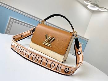 Louis Vuitton Twist MM Handbag in Cream M55851