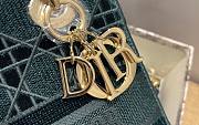 Dior Lady D-Lite Embroided Green 24cm - 2