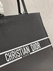 Dior tote book in black leather 41cm - 2