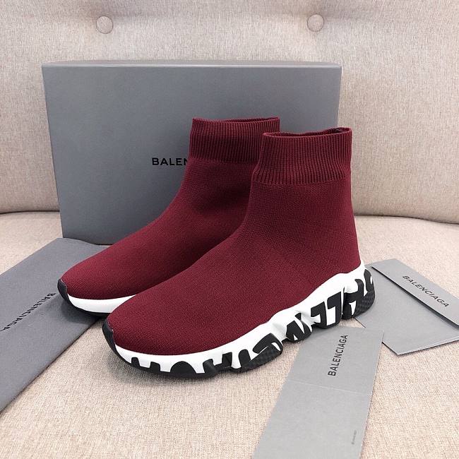 Balenciaga red trainers sneake - 1