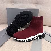 Balenciaga red trainers sneake - 4