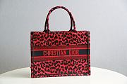 Dior Book Tote Red Mizza Embroidery 36cm - 1