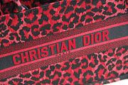 Dior Book Tote Red Mizza Embroidery 36cm - 6