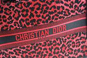 Dior Book Tote Red Mizza Embroidery 41cm - 2