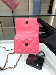 Chanel Lambskin Card Holder Pink AP2397 - 3