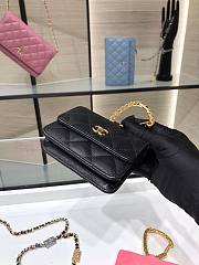 Chanel Lambskin Card Holder Black AP2397 - 5