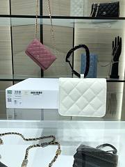 Chanel Lambskin Card Holder White AP2397 - 2