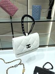 Chanel Lambskin Card Holder White AP2397 - 3