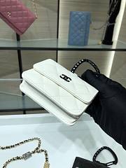 Chanel Lambskin Card Holder White AP2397 - 4