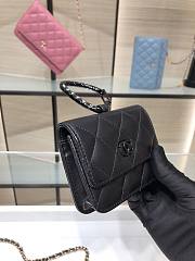 Chanel Lambskin Card Holder All Black AP2397 - 5