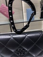 Chanel Lambskin Card Holder All Black AP2397 - 2