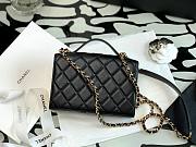 Chanel Lambskin & Gold Metal Mini Flap Bag  - 5