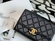 Chanel Lambskin & Gold Metal Mini Flap Bag  - 2