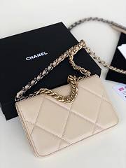 Chanel Quilted 19 Wallet on Chain WOC Beige 2019 - 6