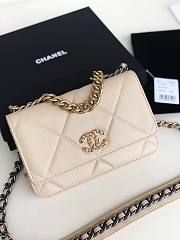 Chanel Quilted 19 Wallet on Chain WOC Beige 2019 - 3