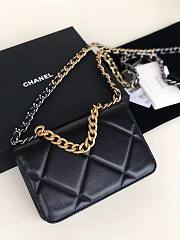 Chanel Quilted 19 Wallet on Chain WOC Black 2019 - 5