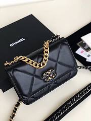 Chanel Quilted 19 Wallet on Chain WOC Black 2019 - 3