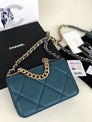 Chanel Quilted 19 Wallet on Chain WOC Blue 2019 - 6