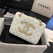 Chanel Calfskin Chain CC Accordion Shoulder Bag AS1751 - 6