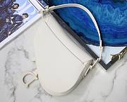 Dior Saddle Oblique Matte White 26cm M9001 - 5