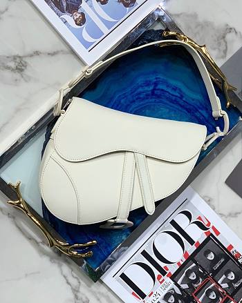 Dior Saddle Oblique Matte White 26cm M9001