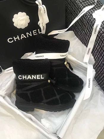 Chanel black boots