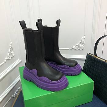 Bottega Veneta Boots in Black/ Purple