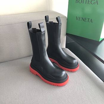 Bottega Veneta Boots in Black/ Red
