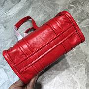 Balenciagan bazar shoper bag all red - 4