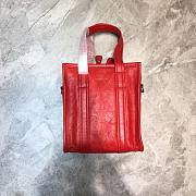 Balenciagan bazar shoper bag all red - 5