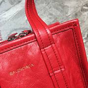 Balenciagan bazar shoper bag all red - 6