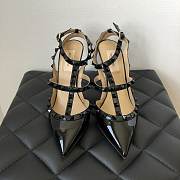 Valentino Black Patent Rockstud high heels  - 4