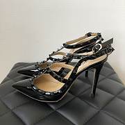 Valentino Black Patent Rockstud high heels  - 2