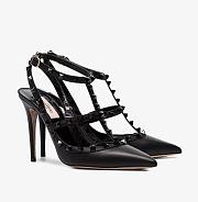 Valentino Black Leather Rockstud high heels - 1