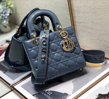 Dior patent ABC 20cm blue