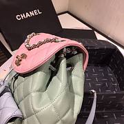 Chanel Grained Calfskin pink Backpack AS1371 - 5