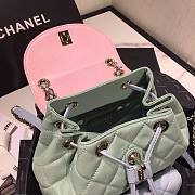 Chanel Grained Calfskin pink Backpack AS1371 - 4