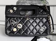 Chanel handle stamp flap bag 2020  - 6