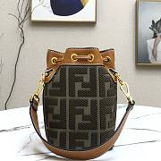 Fendi MON TRESOR brown leather bag - 4