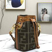 Fendi MON TRESOR brown leather bag - 3