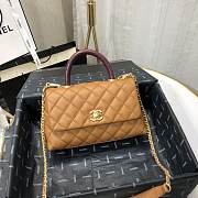 Chanel Coco Grained Calfskin Flap Bag 24cm - 5