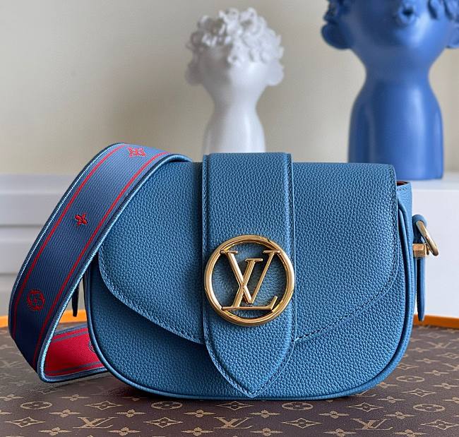 Louis Vuitton Pont 9 Soft Blue MM M58967 - 1