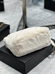 YSL Puffer Merino Shearling & Lambskin White 29cm - 5