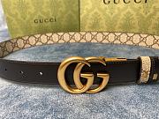 Gucci black 2cm leather reversable - 6